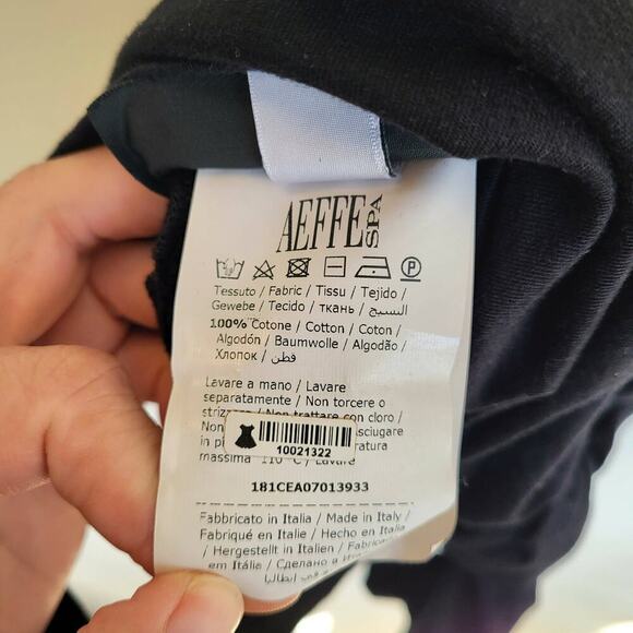 Cedric Charlier Elongated Hem Tee - Black - Picture 9 of 11